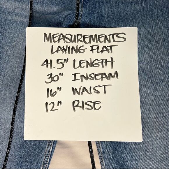 Re/Done NWT Women’s Size 29 Straight Leg Blue 70’s Jeans Studs Moonstruck $495 - Picture 15 of 16